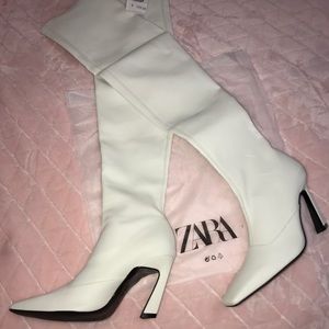 Zara thigh high boots
